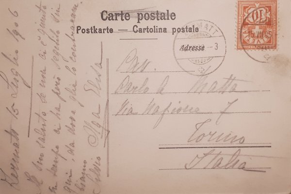 Cartolina - Bei Zermatt - Svizzera - 1906
