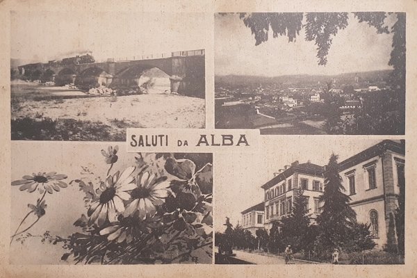 Cartolina - Saluti da Alba - 1924 | Immagine principale