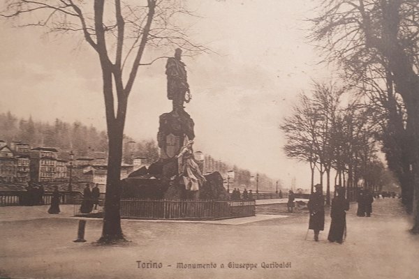 Cartolina - Torino - Monumento a Giuseppe Garibaldi - 1918