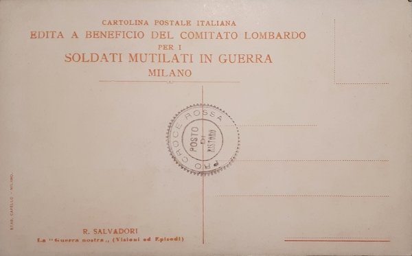 Cartolina - Militaria WWI - R. Salvadori - La Guerra …