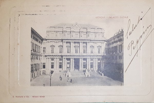 Cartolina - Genova - Palazzo Ducale - 1900 ca.