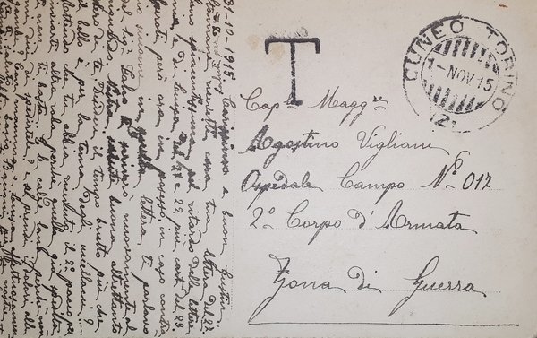 Cartolina - Militaria WWI Del mio vessillo amo.... 1915
