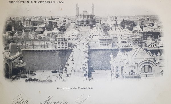 Cartolina - Panorama du Trocadero - Exposition Universelle 1900