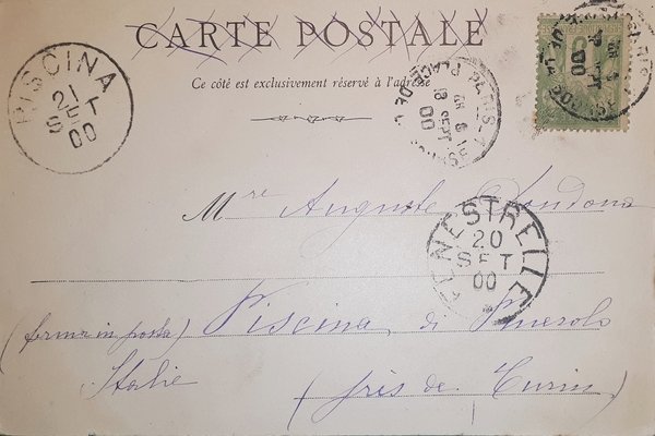 Cartolina - Avenue Nicolas II - Exposition Universelle Paris 1900