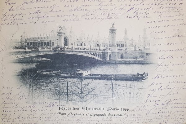 Cartolina - Pont Alexandre - Exposition Universelle Paris 1900