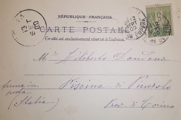 Cartolina - Village Russe - Exposition Universelle Paris 1900