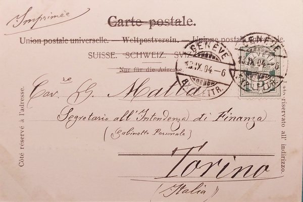 Cartolina - Svizzera - Genève - Ile D. E. Rousseau …