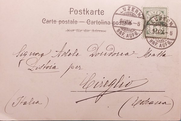 Cartolina - Svizzera - Luzern - Lowendenkmal - 1904