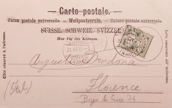 Cartolina - Svizzera - Lausanne - Statue de Guillaume Tell …