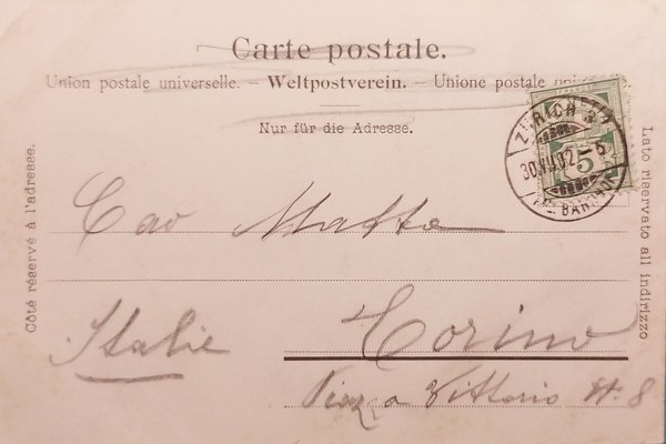 Cartolina - Svizzera - Zürich - Schipfe - 1902 | Immagine Gallery 2