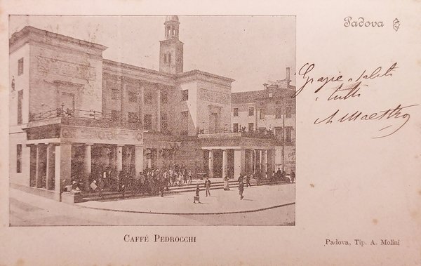 Cartolina - Padova - Caffè Pedrocchi - 1908 | Immagine principale