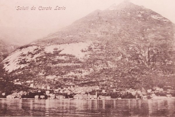 Cartolina - Saluti da Carate Lario - 1908