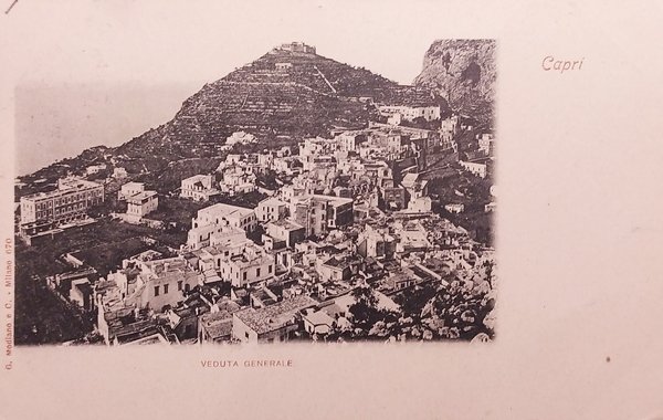 Cartolina - Capri - Veduta Generale - 1900