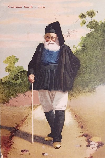 Cartolina - Osilo - Costumi Sardi - 1929
