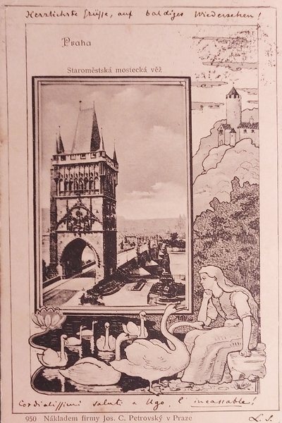 Cartolina - Praga - Repubblica Ceca - 1900
