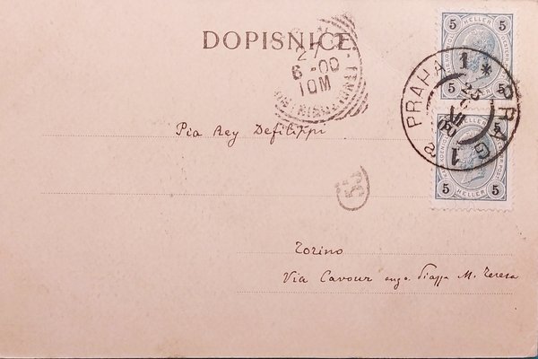 Cartolina - Praga - Repubblica Ceca - 1900