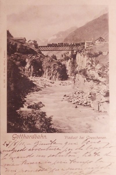 Cartolina - Svizzera - Gotthardstrasse - Viaduct beim Göschenen - …