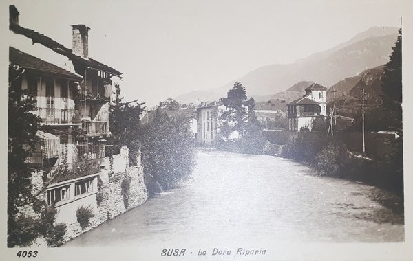 Cartolina - Susa - La Dora Riparia - 1930 ca.