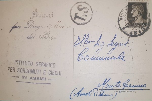 Cartolina - Assisi - Istituto Serafico per Sordomuti e per …