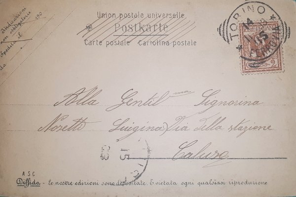 Cartolina - Attrice Tina di Lorenzo - 1903