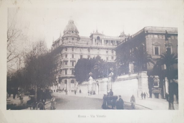 Cartolina - Roma - Via Veneto - 1919