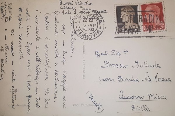 Cartolina - Venezia Lido - Spiaggia - 1943
