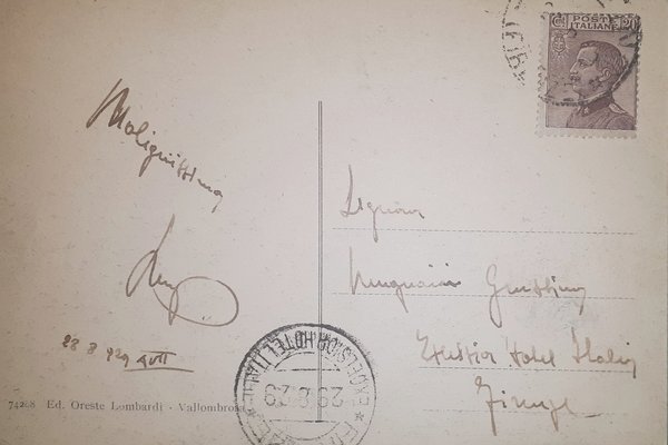 Cartolina - Vallombrosa - Arboreto di Masso del diavolo - …