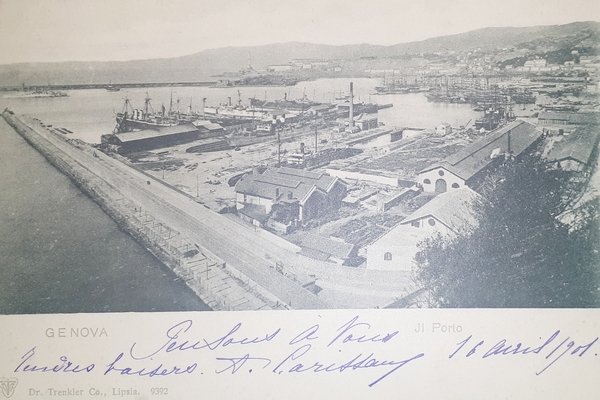 Cartolina - Genova - Il Porto - 1901