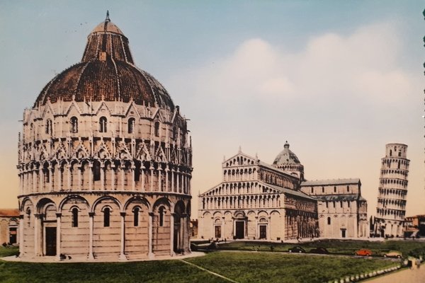 Cartolina - Pisa - Piazza del Duomo con principali Monumenti …