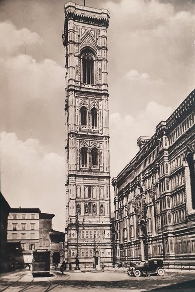Cartolina - Firenze - Campanile di Giotto - 1954