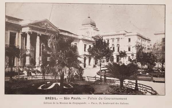 Cartolina - Brésil - São Paulo - Palais du Gouvernement …