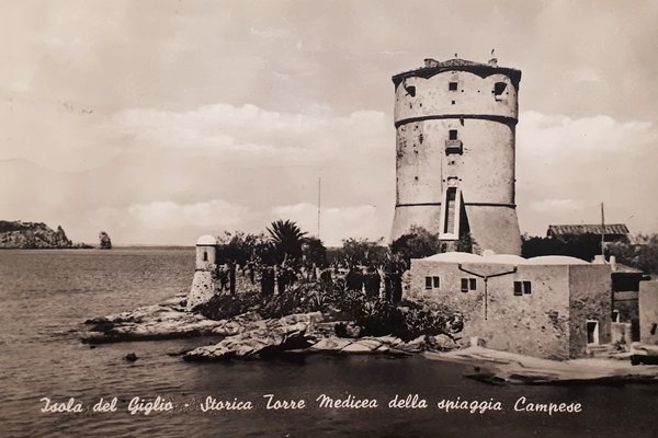 Cartolina - Isola del Giglio - Storico Torre Medicea della …