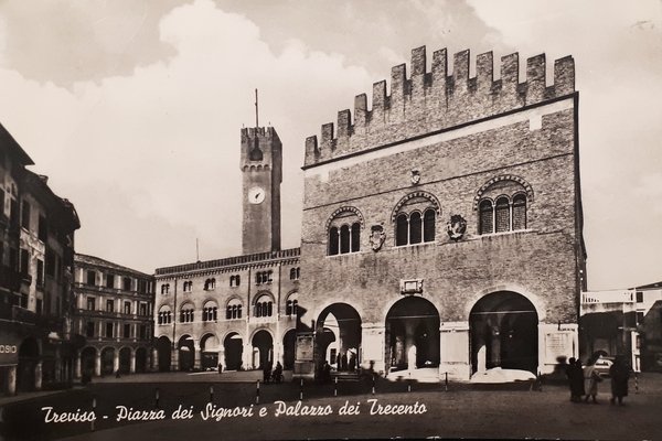 Cartolina - Treviso - Piazza dei Signori e Palazzo dei …
