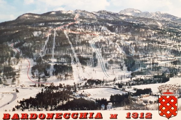 Cartolina - Bardonecchia - Piste di sci e pattinaggio - …