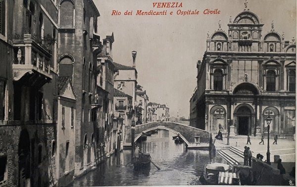 Cartolina - Venezia - Rio dei Mendicanti e Ospedale Civile …