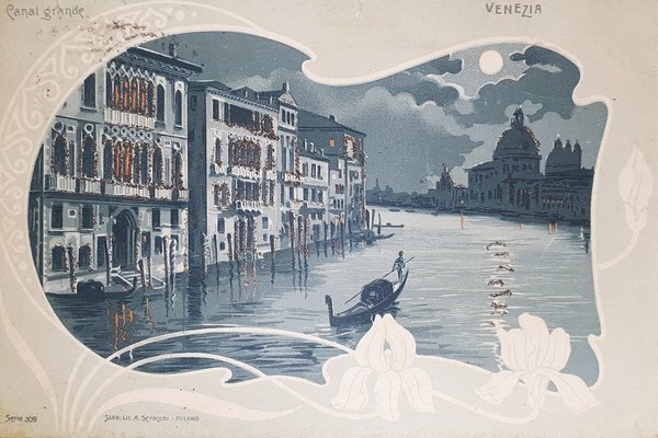 Cartolina - Venezia - Canal Grande - 1901