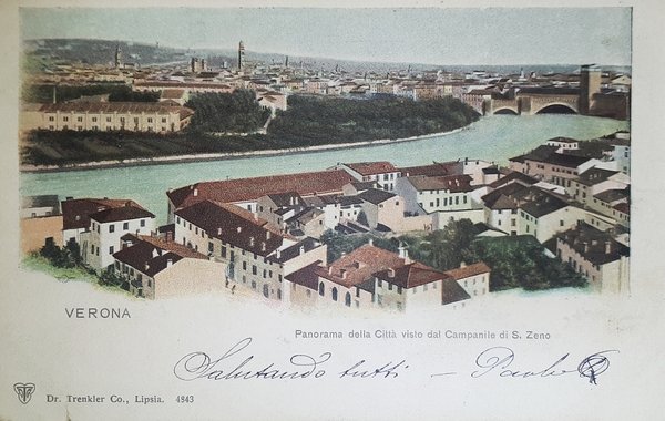 Cartolina - Verona - Panorama della Città visto dal Campanile …