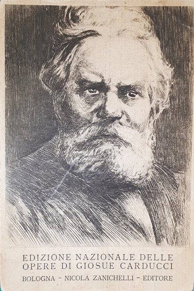 Cartolina Edizione Nazionale Opere Giosue Carducci - Nicola Zanichelli 1930 …