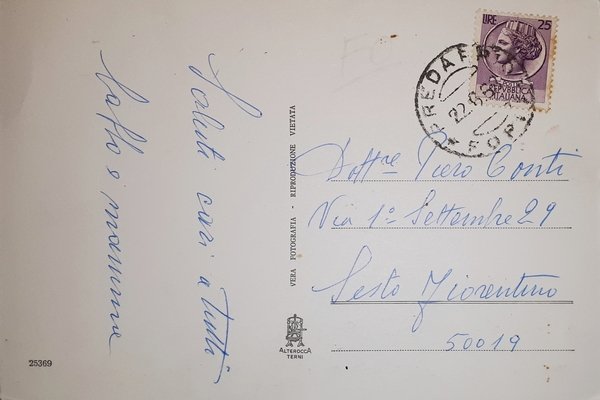 Cartolina - Predappio - Casa Natale di Mussolini - 1963