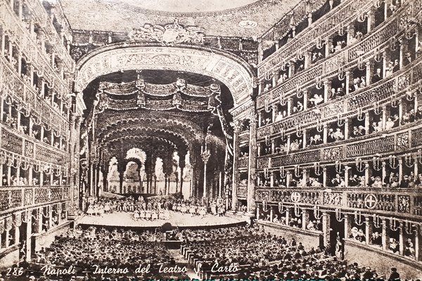 Cartolina - Napoli - Interno del Teatro S. Carlo - …