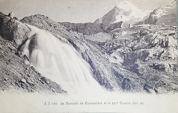 Cartolina - La Cascade de Corbassière et le petit Combin …