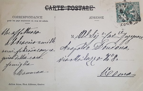 Cartolina - La Cascade de Corbassière et le petit Combin …