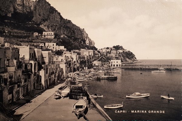 Cartolina - Capri - Marina Grande - 1953