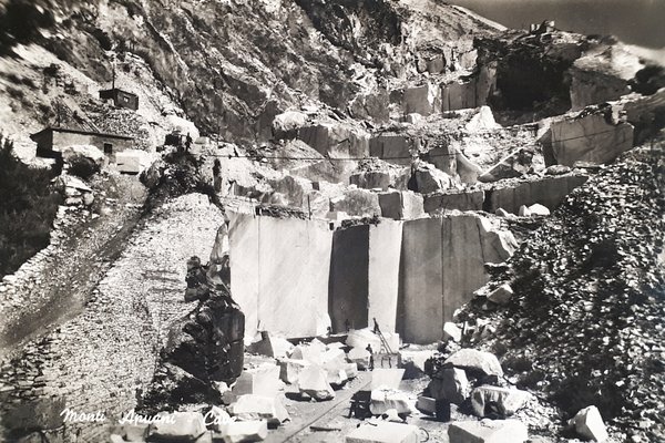 Cartolina - Monti Apuani - Cave - 1960 ca.