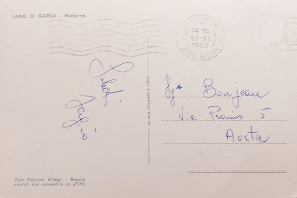 Cartolina - Lago di Garda - Maderno - 1962