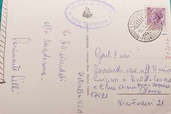 Cartolina - Santuario di Pietralba - Bolzano - Maria Weissenstein …