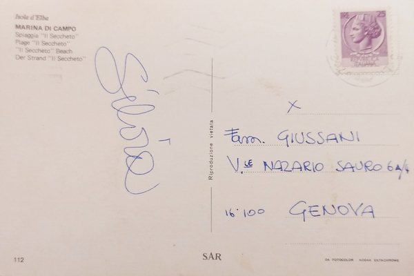 Cartolina - Isola d'Elba - Marina di Campo - 1973