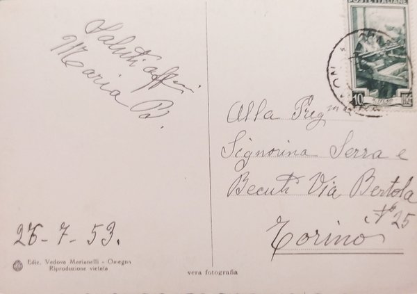 Cartolina - Lago d'Orta - Omegna - Panorama generale - …