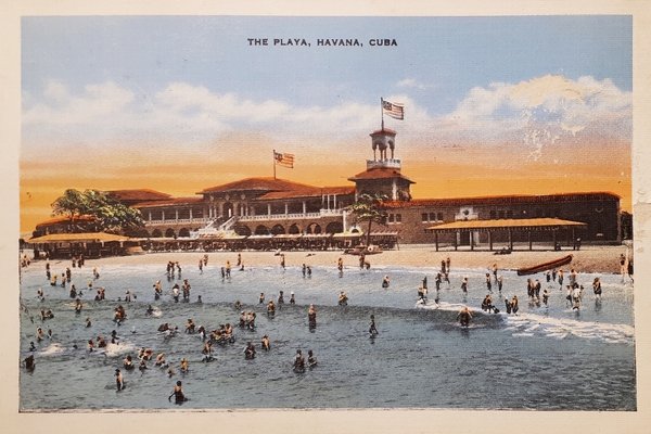 Cartolina - Cuba - Havana - The Playa - 1936