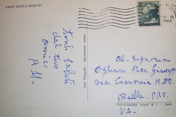 Cartolina - Foligno - Caserma Gen. Gonzaga del Vodice Ferrante …